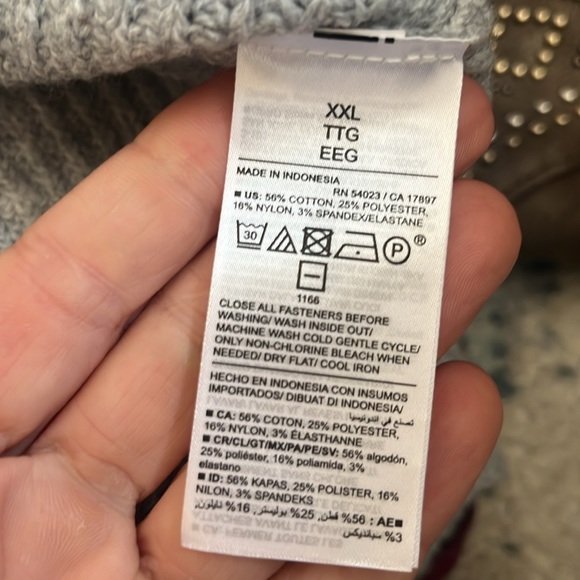 NWT OLD NAVY SoSoft Collared Cardigan Sweater Color: Heather Gray SIZE XX-LARGE - Picture 8 of 10